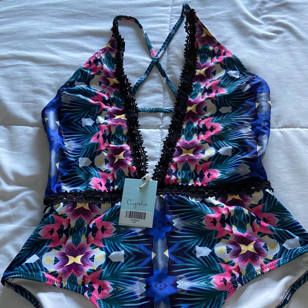 One piece bathing suit